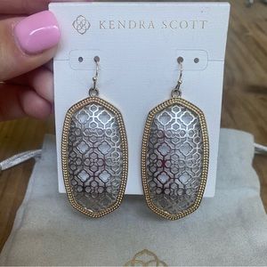 Kendra Scott Danielle two toned earrings